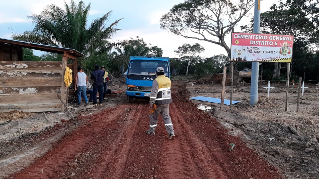 Trinidad. Acondicionamiento del Cementerio Covid Distrito 6